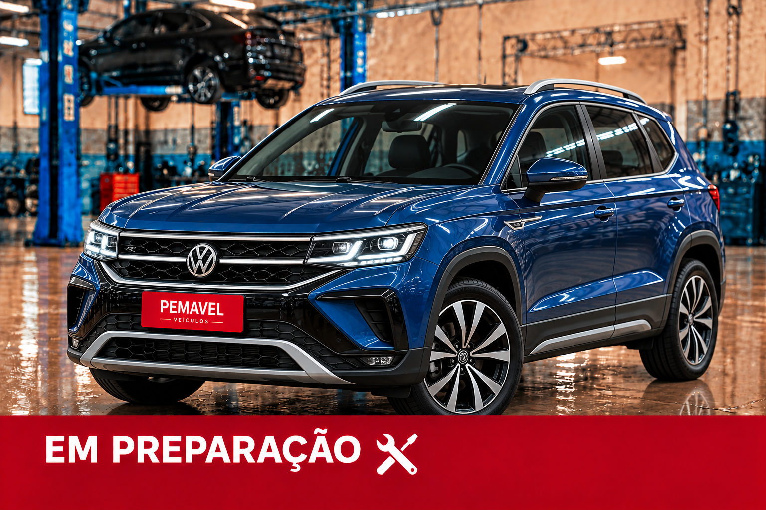 Volkswagen Taos em preparação