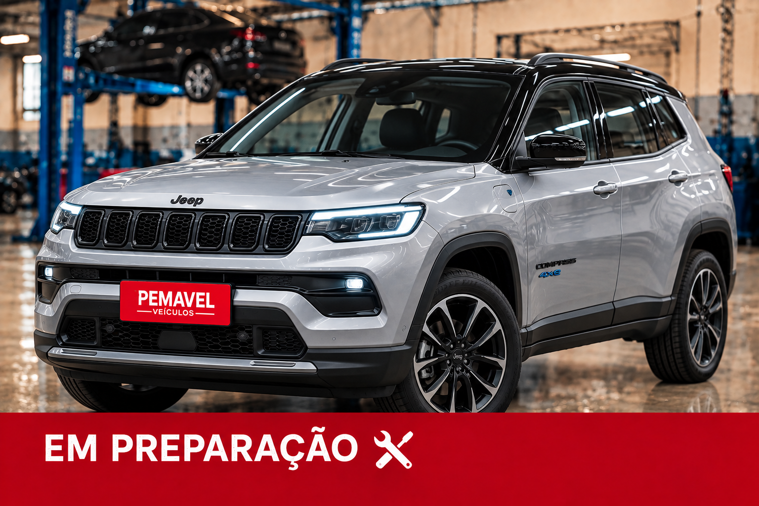 Jeep Compass 4xe em preparação